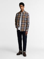 Barbour® Natural Edgar Tailored Checked Shirt - Image 1 of 4
