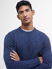 Barbour® Blue Essential Tisbury Crew Neck Sweater - Image 5 of 7