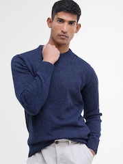 Barbour® Blue Essential Tisbury Crew Neck Sweater - Image 6 of 7