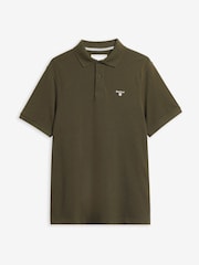 Barbour Green Regular Fit Tartan Pique Polo - Image 5 of 5