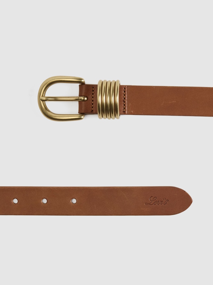 Levi's® Brown Logo Belt - Image 2 of 3