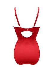 Pour Moi Red Ocean Breeze Padded Underwired Swimsuit - Image 4 of 4