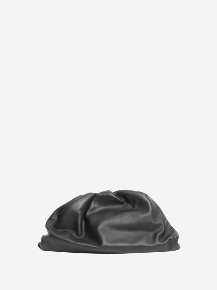 Sign of the Times Bottega Veneta Leather Black Pouch Bag - Image 2 of 5