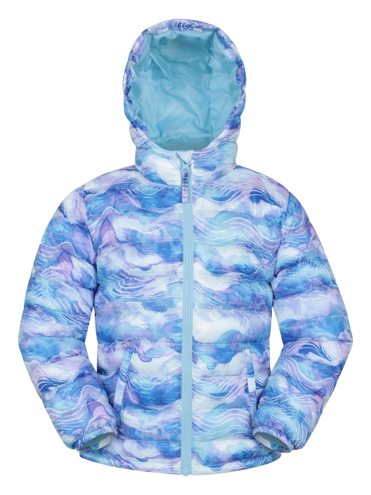 Mountain Warehouse Blue Seasons Printed Water-Resistant Padded Jacket - Image 1 of 5