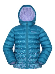 Mountain Warehouse Blue Seasons Printed Water-Resistant Padded Jacket - Image 1 of 5