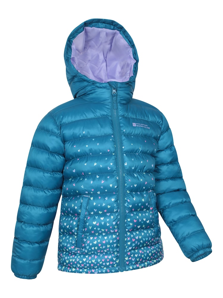 Mountain Warehouse Blue Seasons Printed Water-Resistant Padded Jacket - Image 2 of 5 Mountain Warehouse Blue Seasons Printed Water-Resistant Padded Jacket - Image 2 of 5