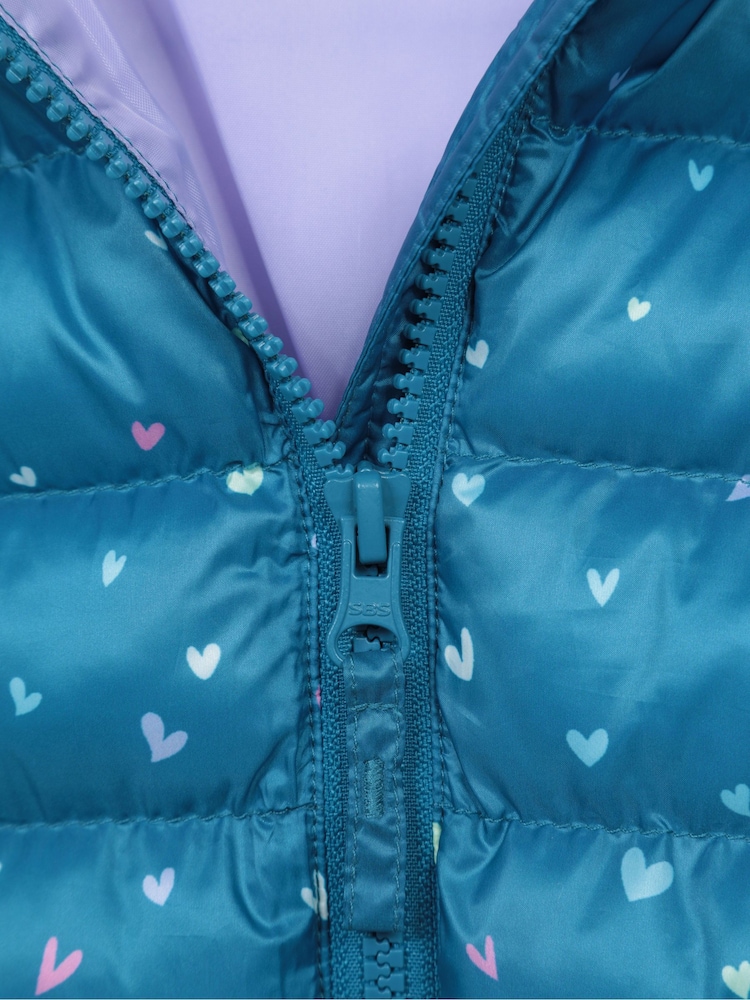 Mountain Warehouse Blue Seasons Printed Water-Resistant Padded Jacket - Image 5 of 5 Mountain Warehouse Blue Seasons Printed Water-Resistant Padded Jacket - Image 5 of 5