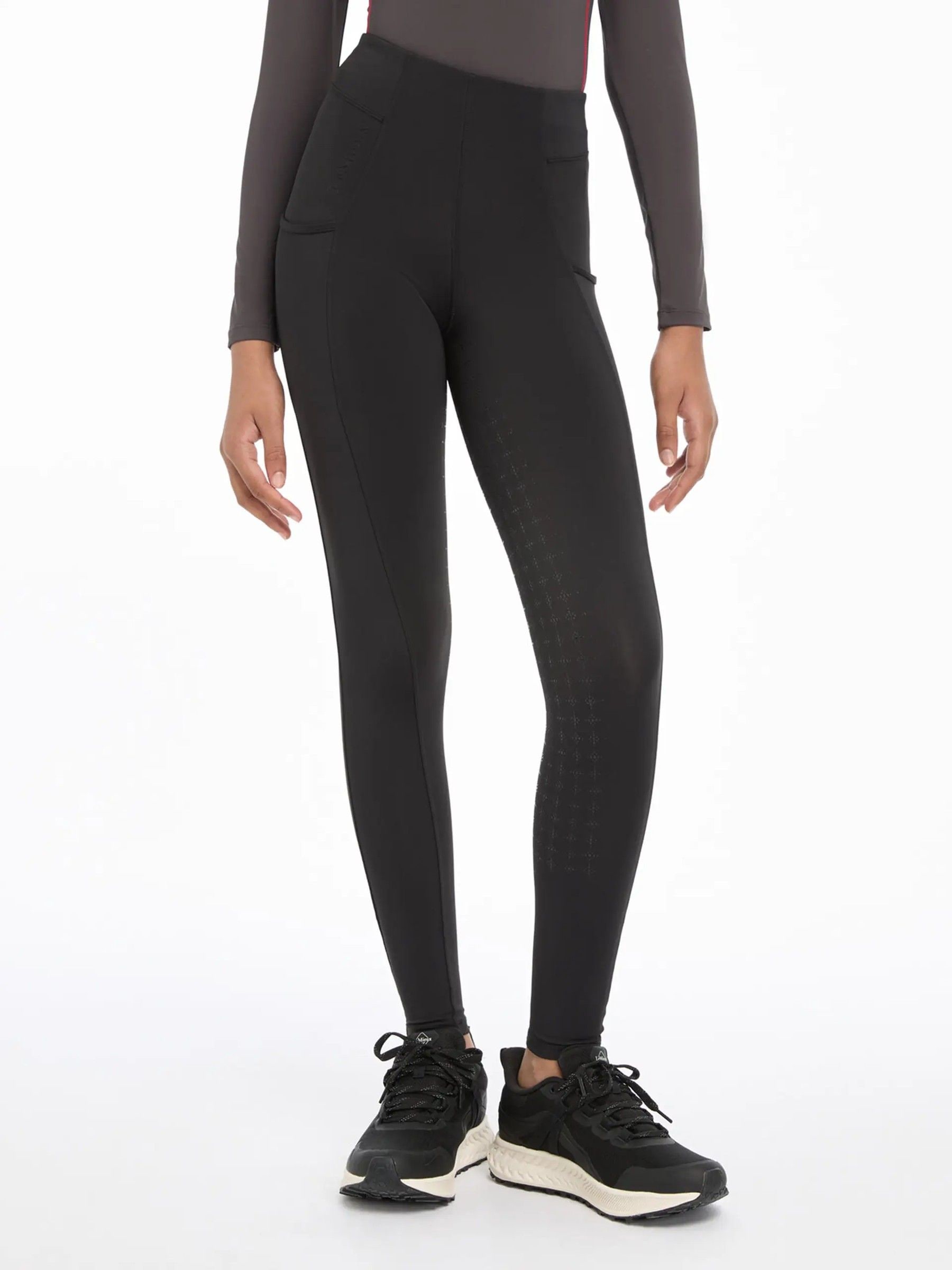 Lemieux Unisex Kids Black Kids' Orla Pull On Riding Leggings - Image 2