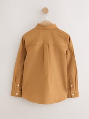 Mustard Yellow Long Sleeve Brushed Oxford Shirt (3-16yrs) - Image 2 of 4