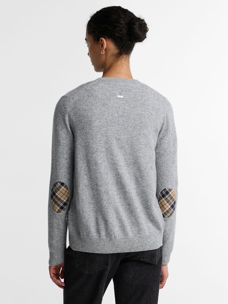 Barbour® Grey Pendle Knitted Cardigan - Image 2 of 4