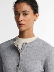 Barbour® Grey Pendle Knitted Cardigan - Image 3 of 4