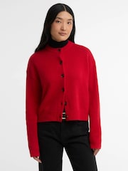 Barbour® Red Woodhouse Cashmere Blend Knitted Cardigan - Image 1 of 6