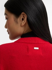 Barbour® Red Woodhouse Cashmere Blend Knitted Cardigan - Image 5 of 6