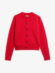 Barbour® Red Woodhouse Cashmere Blend Knitted Cardigan - Image 6 of 6