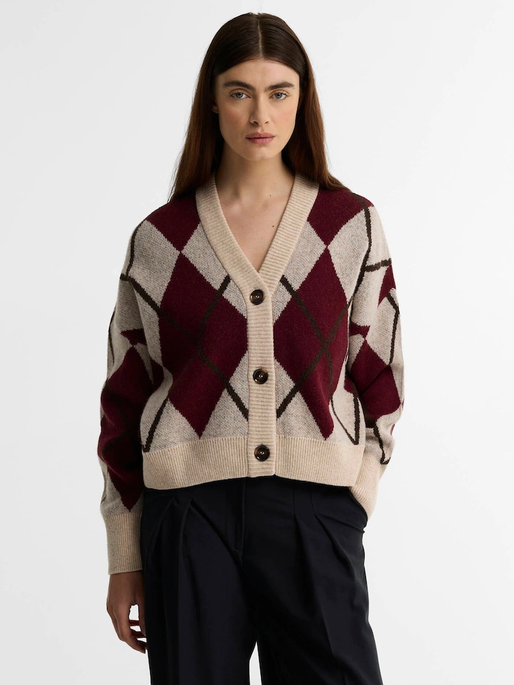 Barbour® Natural Harleigh Knitted Cardigan - Image 1 of 6 Barbour® Natural Harleigh Knitted Cardigan - Image 1 of 6