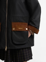 Barbour® Blue Treeton Wax Jacket - Image 5 of 6