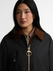Barbour® Blue Treeton Wax Jacket - Image 6 of 6
