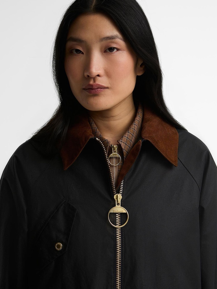 Barbour® Blue Treeton Wax Jacket - Image 6 of 6 Barbour® Blue Treeton Wax Jacket - Image 6 of 6