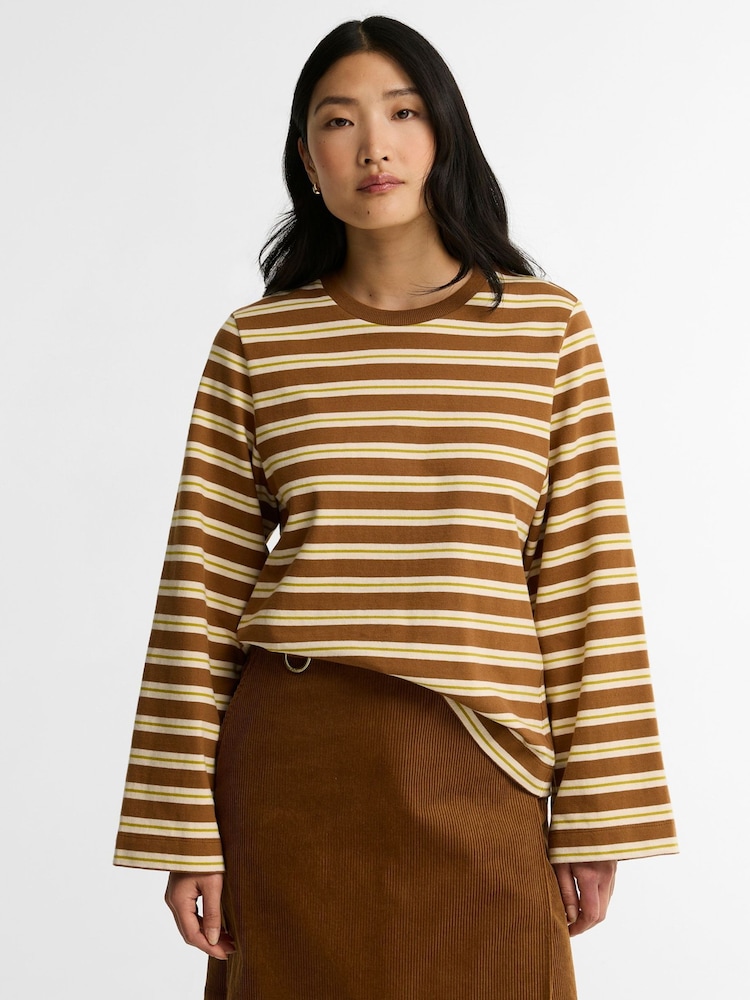 Barbour® Brown Maplewood Top - Image 1 of 7 Barbour® Brown Maplewood Top - Image 1 of 7