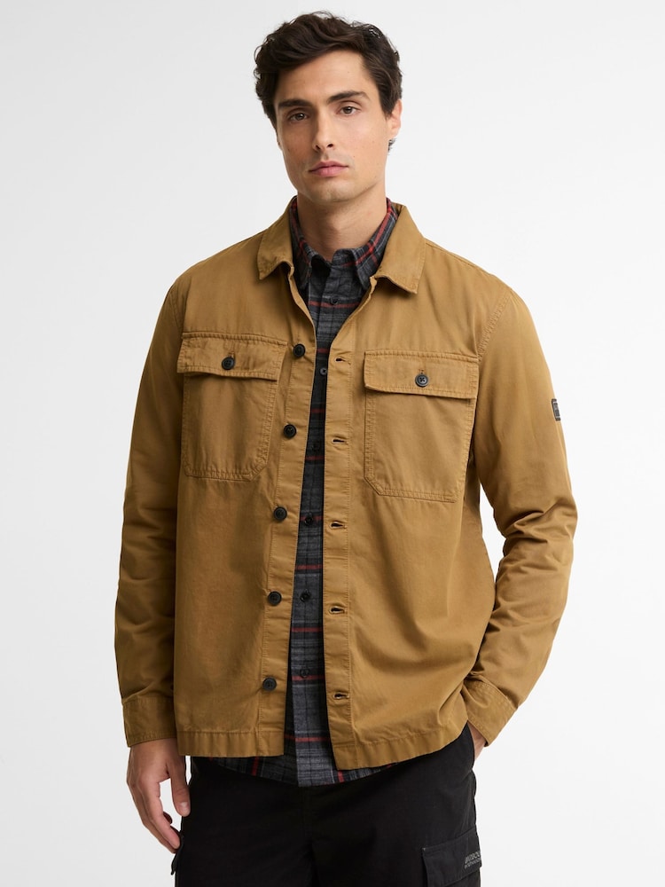 Barbour International Brown Arlo Overshirt - Image 1 of 6 Barbour International Brown Arlo Overshirt - Image 1 of 6