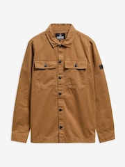 Barbour International Brown Arlo Overshirt - Image 6 of 6