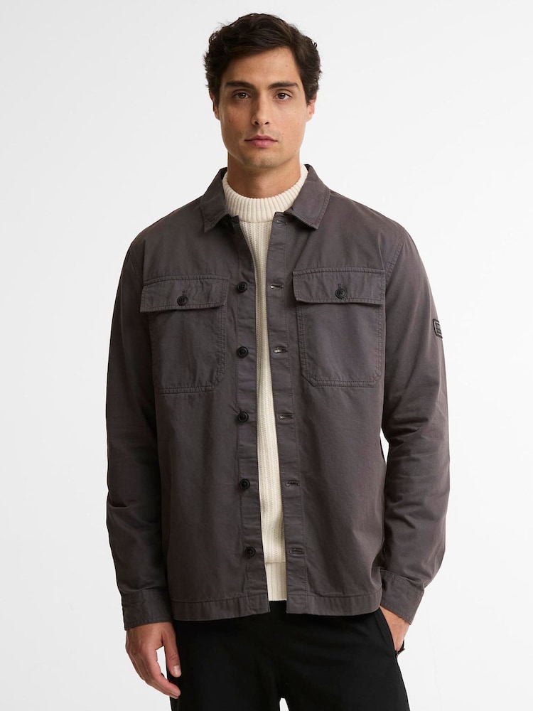 Barbour International Grey Arlo Overshirt - Image 1 of 6