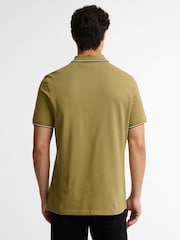 Barbour International Green Evan Tipped Polo Shirt - Image 3 of 4