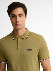 Barbour International Green Evan Tipped Polo Shirt - Image 4 of 4