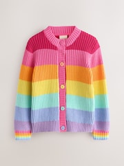 Little Bird by Jools Oliver Rainbow Colourblock Cardigan - Image 6 of 10