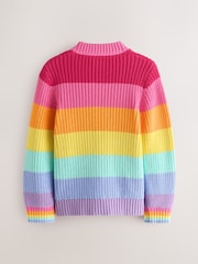 Little Bird by Jools Oliver Rainbow Colourblock Cardigan - Image 7 of 10