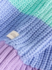 Little Bird by Jools Oliver Rainbow Colourblock Cardigan - Image 8 of 10