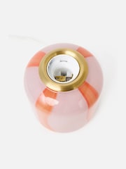 Oliver Bonas Pink Clara Stripe Table Lamp Base - Image 3 of 4