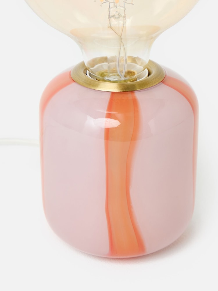 Oliver Bonas Pink Clara Stripe Table Lamp Base - Image 4 of 4