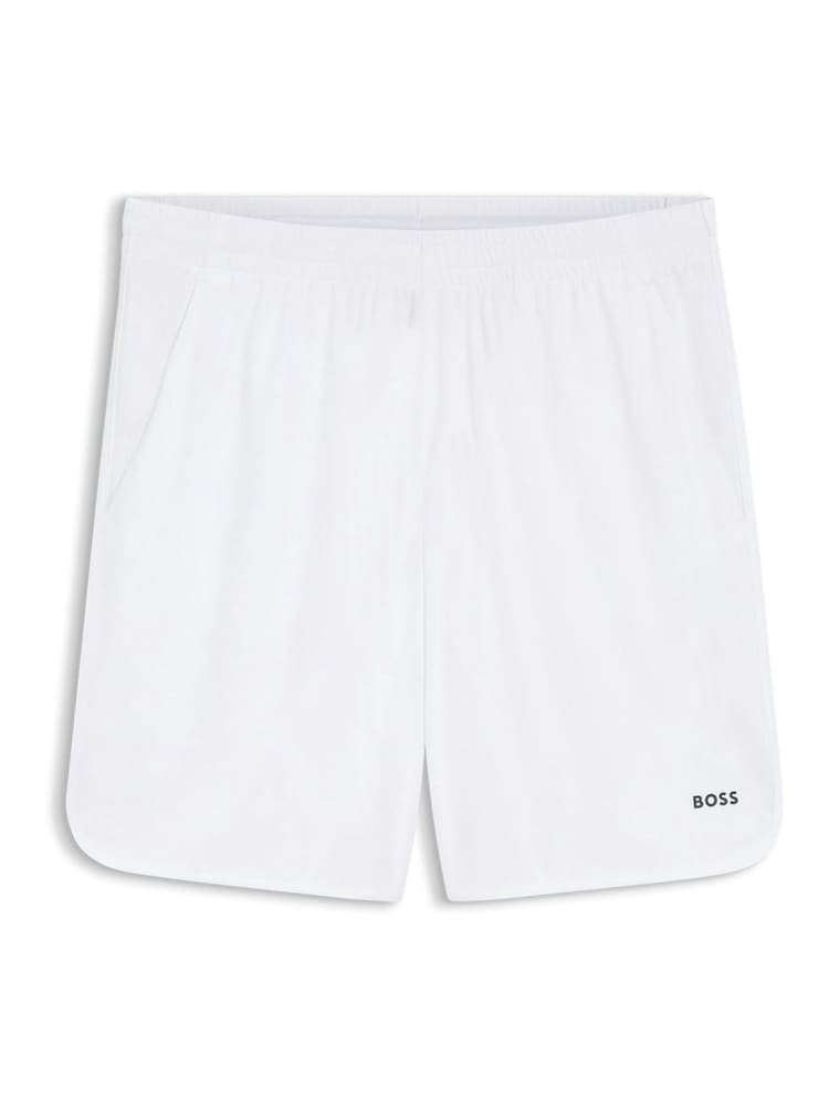 BOSS White Tech Logo 9 Inch Shorts - Image 1 of 2