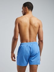 HUGO Blue Tonal Logo Swim Shorts - Image 3 of 5