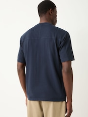 BOSS Blue Regular-Fit Logo T-Shirt - Image 3 of 5
