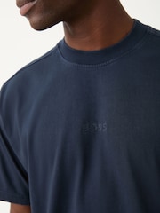 BOSS Blue Regular-Fit Logo T-Shirt - Image 4 of 5