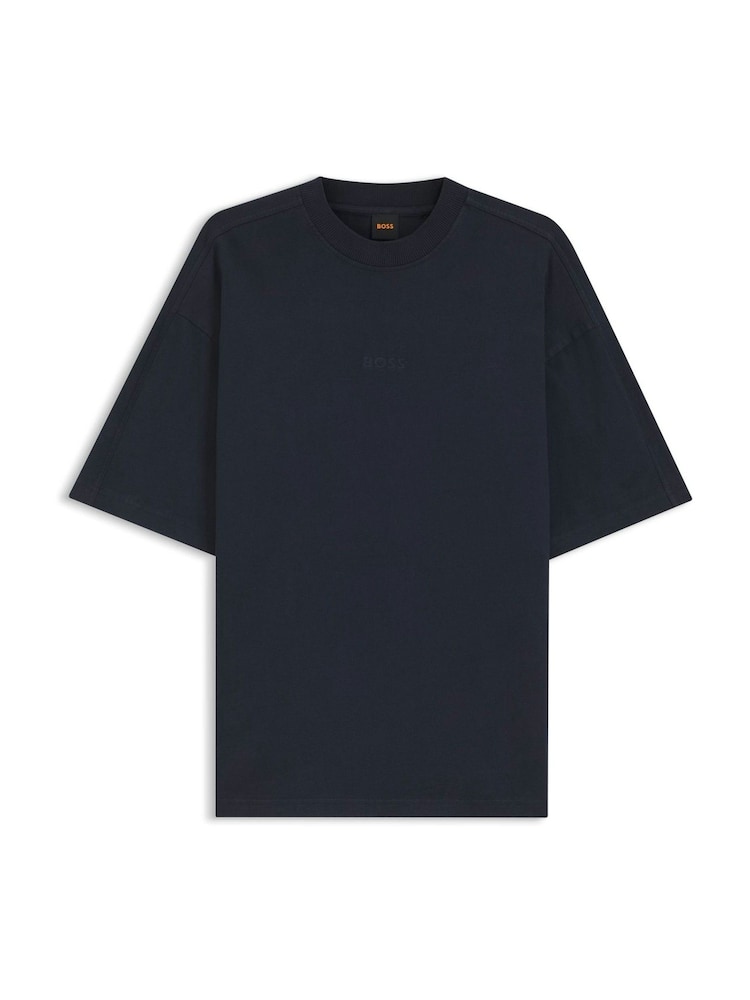 BOSS Blue Regular-Fit Logo T-Shirt - Image 5 of 5 BOSS Blue Regular-Fit Logo T-Shirt - Image 5 of 5
