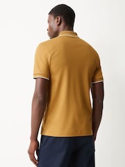 BOSS Gold Regular Fit Phillipson Tipped Polo Shirt - Image 3 of 6