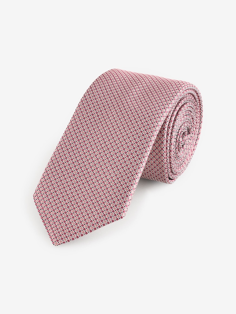 BOSS Pink 6cm Tie - Image 1 of 1 BOSS Pink 6cm Tie - Image 1 of 1