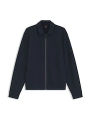 BOSS Blue Logo Zip Through Jacket - Image 1 of 1