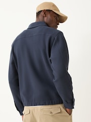 BOSS Blue Logo Zip Through Jacket - Image 3 of 5