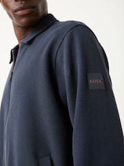 BOSS Blue Logo Zip Through Jacket - Image 4 of 5