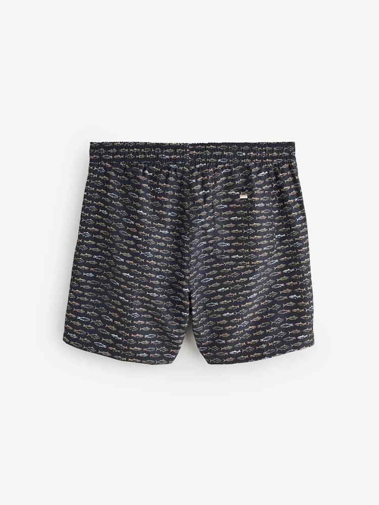 BOSS Black Danio Printed Swim Shorts - Image 5 of 5 BOSS Black Danio Printed Swim Shorts - Image 5 of 5