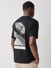 BOSS Black Regular-Fit Graphic Logo T-Shirt - Image 1 of 5