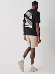 BOSS Black Regular-Fit Graphic Logo T-Shirt - Image 3 of 5