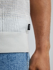 BOSS White Lamoroso Regular Fit Trophy Neck Polo Shirt - Image 5 of 5