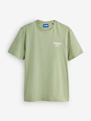 HUGO Light Green Nesptee Regular Fit Logo T-Shirt - Image 1 of 2