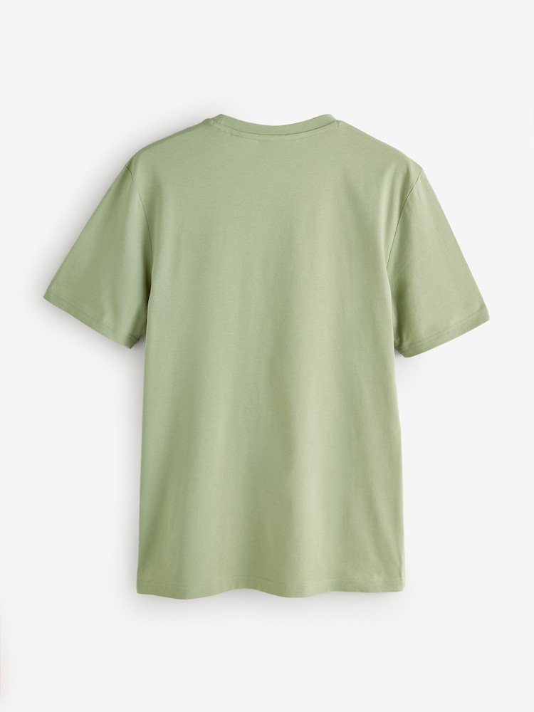 HUGO Light Green Nesptee Regular Fit Logo T-Shirt - Image 2 of 2 HUGO Light Green Nesptee Regular Fit Logo T-Shirt - Image 2 of 2