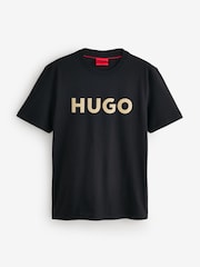 تيشرت Dulivio تلبيس قياسي مزين بشعار من HUGO - صورة 4 من 5
